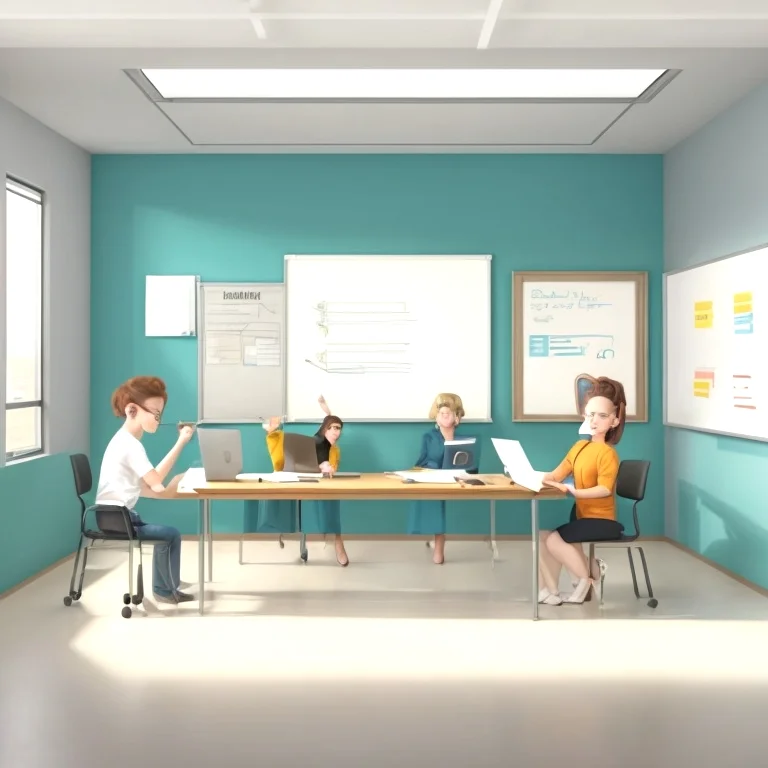 Learners collaborating during a practical workshop